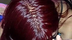 Redhead Amateur Latina Gives Rich Blowjob Before Cock Sucking Action