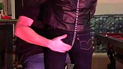 cherry submits as her tight jeans get a firm spanking in the submissive encounter