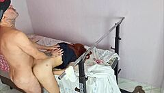 Wow, the patient just peed and came on the gynecologist's exam chair during her intense fingering session