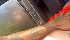 Petite Teen Babe Takes Monster Big Cock in Amateur Anal Assfucking with Creampie in Outdoor Public POV