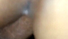 pinay stepmom climaxes twice from intense doggystyle pounding by eager young guy.