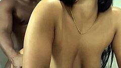 Cute Brazilian Babe Takes Friend's Big Cock Bareback In Restaurant Bathroom For Quickie Orgasm