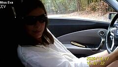 hey, why don't you watch me masturbating naked with my dildo in the car?