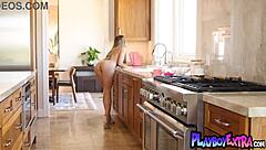 Hey, check out brazen teen Blake Blossom stripping to show big boobs and pussy