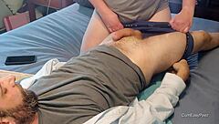 Intense Golden Shower And Piss Play Follow Massive Cumshot In Homemade Amateur Scene With Sensual Panties Tease