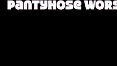 Amateur mature milf indulges in pantyhose worship with feet and legs in nylon fetish display