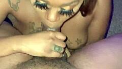 She took me out on a date and then let me choke her with big black cock in deepthroat blowjob before missionary pounding and facial cumshot.