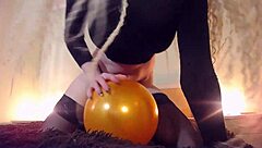 Custom Balloon Video with Curvy Big Tits