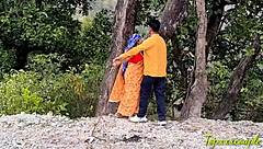 Village woman contrasts hard fuck by rough stranger