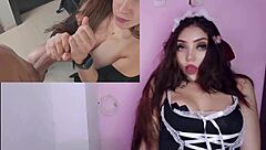 i'm masturbating with horny latina yini getting her big ass pounded hard pov style