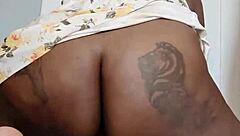 Kim Ocean, bend over in that sundress, let's fuck doggystyle with this big dildo!