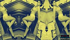 Busty Brunette Milf Strips Naked Showing Off Big Tits and Ass!