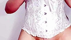 colombian latina in leggings masturbates with big pussy lips exposed