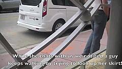 Helena Price Flashes Hairy Pussy In Public Upskirt Exhibition