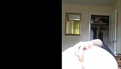 my dildo stretches my tight teen 18+ ass in solo play