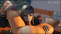 Vivica Saint eagerly performs oral on a throbbing member in this intimate scene