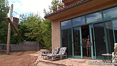 Wife with hairy pussy hints at cuckold desires in hardcore scene