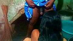 desi housewife enjoys bathroom time with roommate