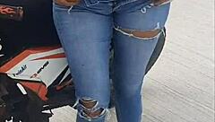 my friend paying off a bet by giving up her ass