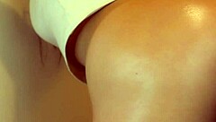 A Japanese amateur girl bends over for intense doggystyle fucking at home with uncensored pussy close-ups