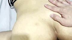 I see her lying in panties to tempt me into creampie action outdoors