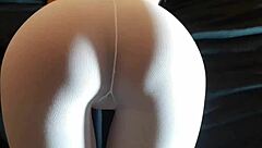 hey, check out this milf with a big firm ass rocking white pantyhose and heels