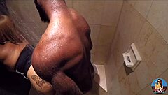 Oh wow, Layla Red takes that big shower dick hard!
