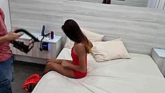 i was behind the scenes with skinny latina karina melo, she took big black cocks in her ass at the hotel, screaming from rough interracial pounding, her tight pussy swollen after the quickie