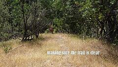 muscular nudists fuck doggystyle outdoors on beach hike with cumshot