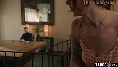 Dominant husband controls his wife roughly in hardcore threesome with ebony group, making her want to leave