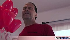 Cute latina gets her mini pussy filled up!