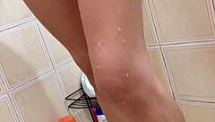 i enjoy masturbating before heading out with my skinny body using toys in bathroom for first time double fun