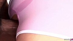 Is this petite 18+ Japanese teen ready for uncensored creampie defloration in wild JAV action?