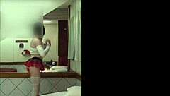 Hey, check out this schoolgirl fantasy crossdresser in uniform.