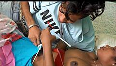 Horny Chubby 18yo Gets Banged in Indian Gangbang with Cumshots