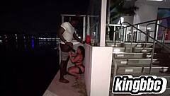 i feel so excited sucking that big black cock outside miami hotel with michelle martinez in wet passionate encounter.