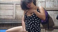 I fulfilled the challenge for a bet and sent homemade masturbation video semi-nude