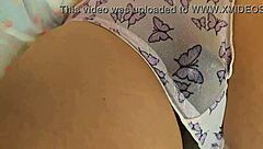 bbc stranger fills panties with cum in public beach toilet fantasy