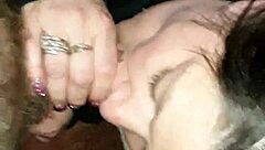 Older Brunette Sucking Joshua Jisms Big White Cock