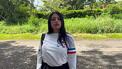 Petite Colombian Babe Rides In Doggystyle Pov Couple Game