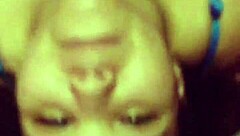 Pretty Ebony Girl Gets Tittyfuck In Bikini Leading To Facial Cumshot