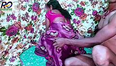 This desi babe looks so cool having sex in red saree, says Claire Vais with hindi audio.