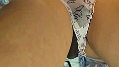 bbc stranger fills panties with cum in public beach toilet fantasy