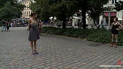 i feel so exposed as german babe gets dominated bound and humiliated in public outdoor fetish disgrace