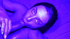 That sexy Brazilian babe gave me a deepthroat blowjob then rode my big cock for creampie 😈