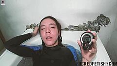 Sexy Moment in Aquafilia Bathtub with Skinny Beauty UNDERWATER.