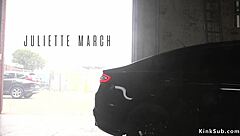 Dude Bangs Adorable Juliette March In Bizarre Bdsm Bondage Session