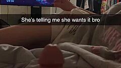 Cheating college girlfriend gets fucked roughly on Snapchat to pay debt with cum on ass