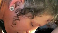 Why does this pretty hooker suck cock and spit cum in the car?