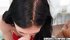 I feel so excited as cute teen 18+ sucks dick before hardcore fucking